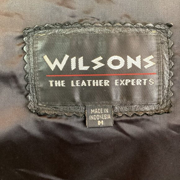 Wilsons Leather Thinsulate Liner Mens Medium Leather Jacket Black - Picture 10 of 16